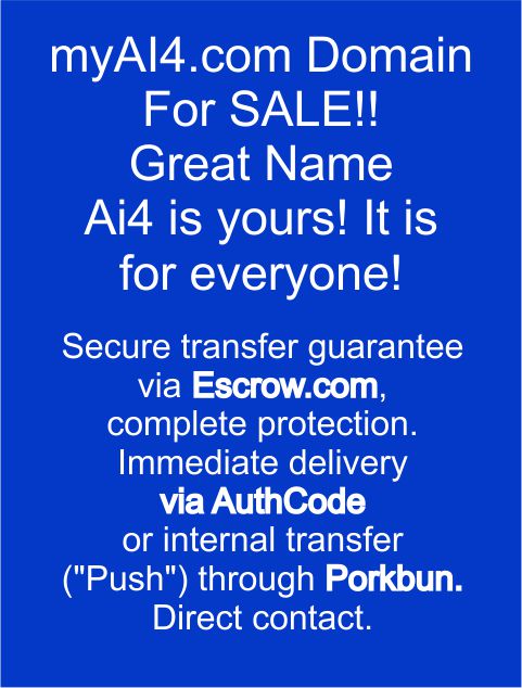 myai4 com premium domain for sale now